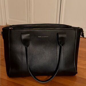 Poppy & Peonies Classic Black Tote